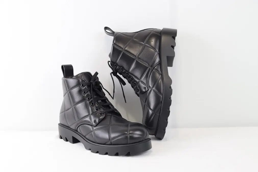 Bottega Veneta o1rshd1 Q:2 / Quilted Strut Boots in Black Size US 11 / EU 44 - 10 Thumbnail
