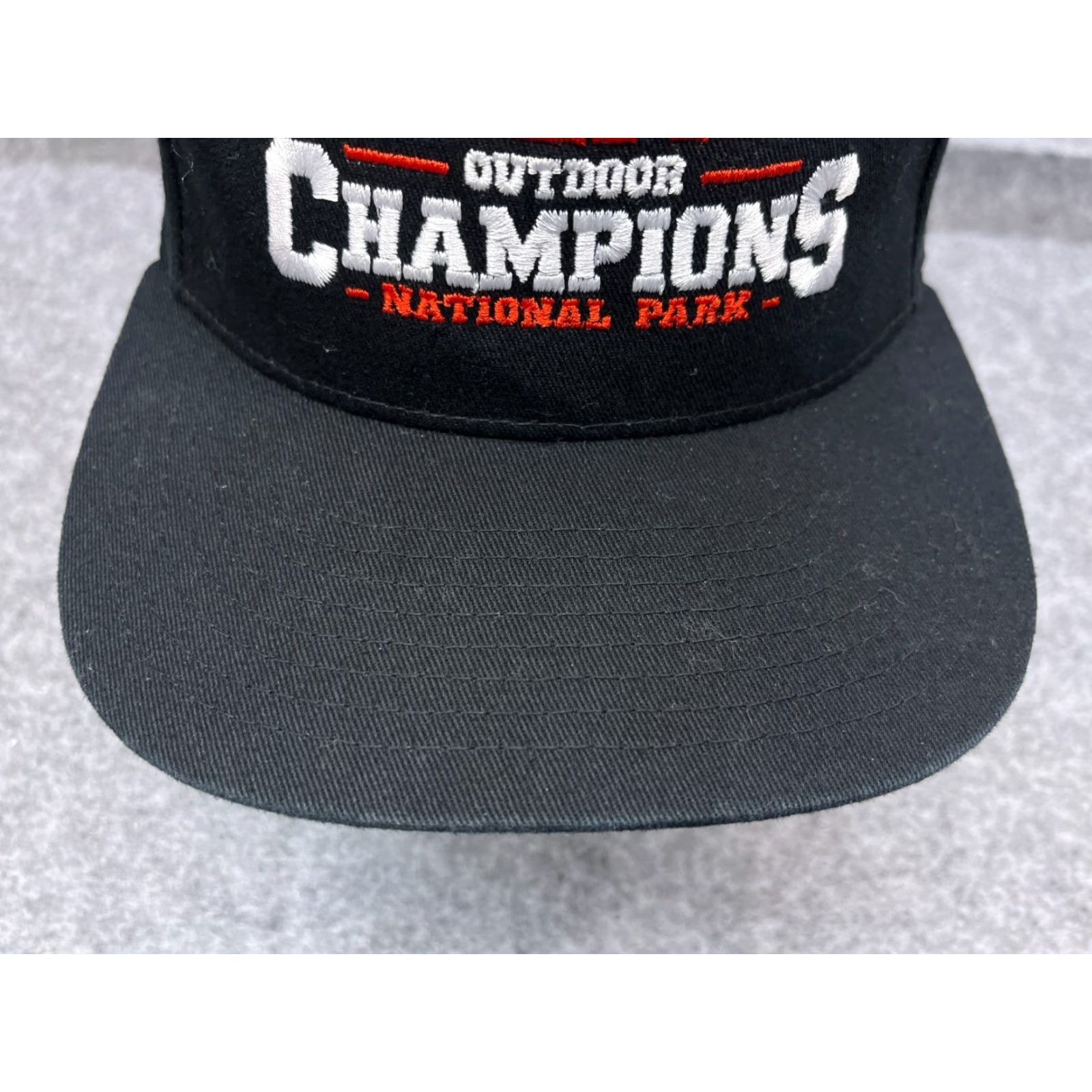 Vintage Yupoong Yosemite Outdoor Hat Cap Snap Back Adult One Size Black - Baseball Cap, Twill, Adjustable, Casual Men’s Hat Size US M / EU 48-50 / 2 - 3 Thumbnail