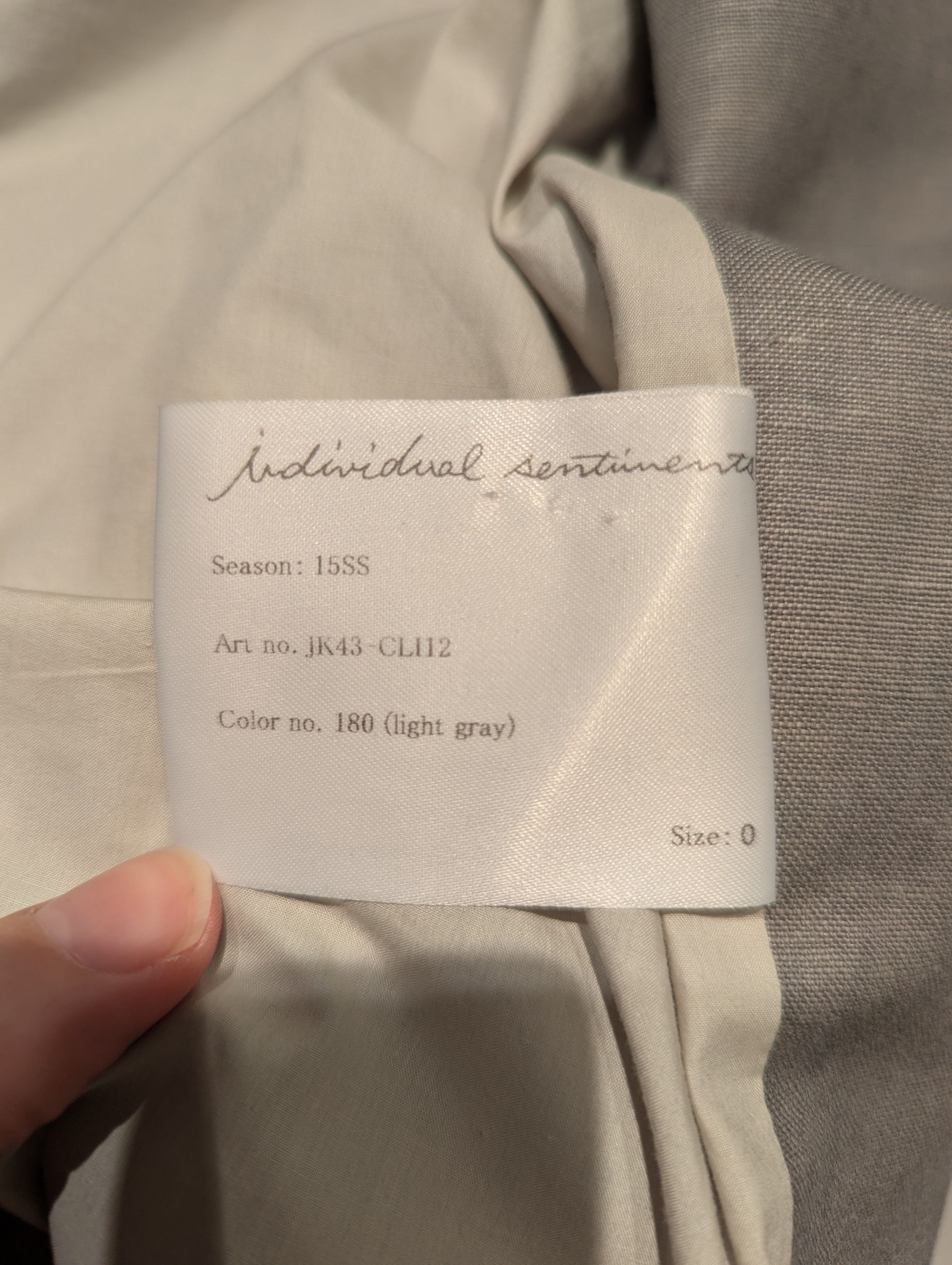 Individual Sentiments SS15 Stand Collar Blazer Size US XS / EU 42 / 0 - 6 Thumbnail