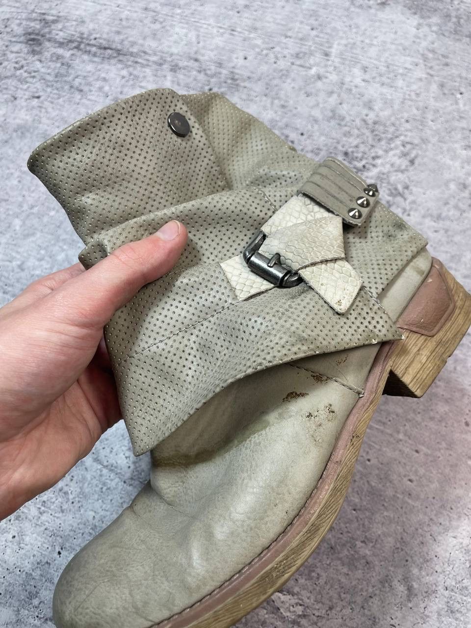If Six Was Nine Vintage Airstep AS98 Style Ankle Biker Boots Y2K Size US 7 / IT 37 - 5 Thumbnail