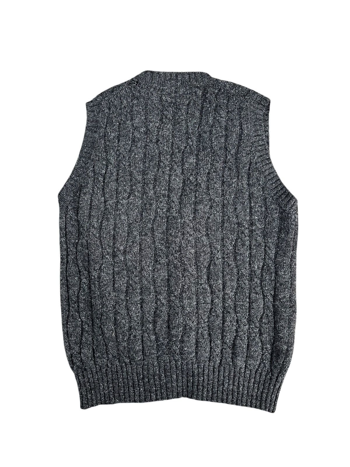 Chaps Ralph Lauren 80s Vintage Ralph Lauren CHAPS Wool Cable Knit Vest Cardigan Size US L / EU 52-54 / 3 - 5 Thumbnail