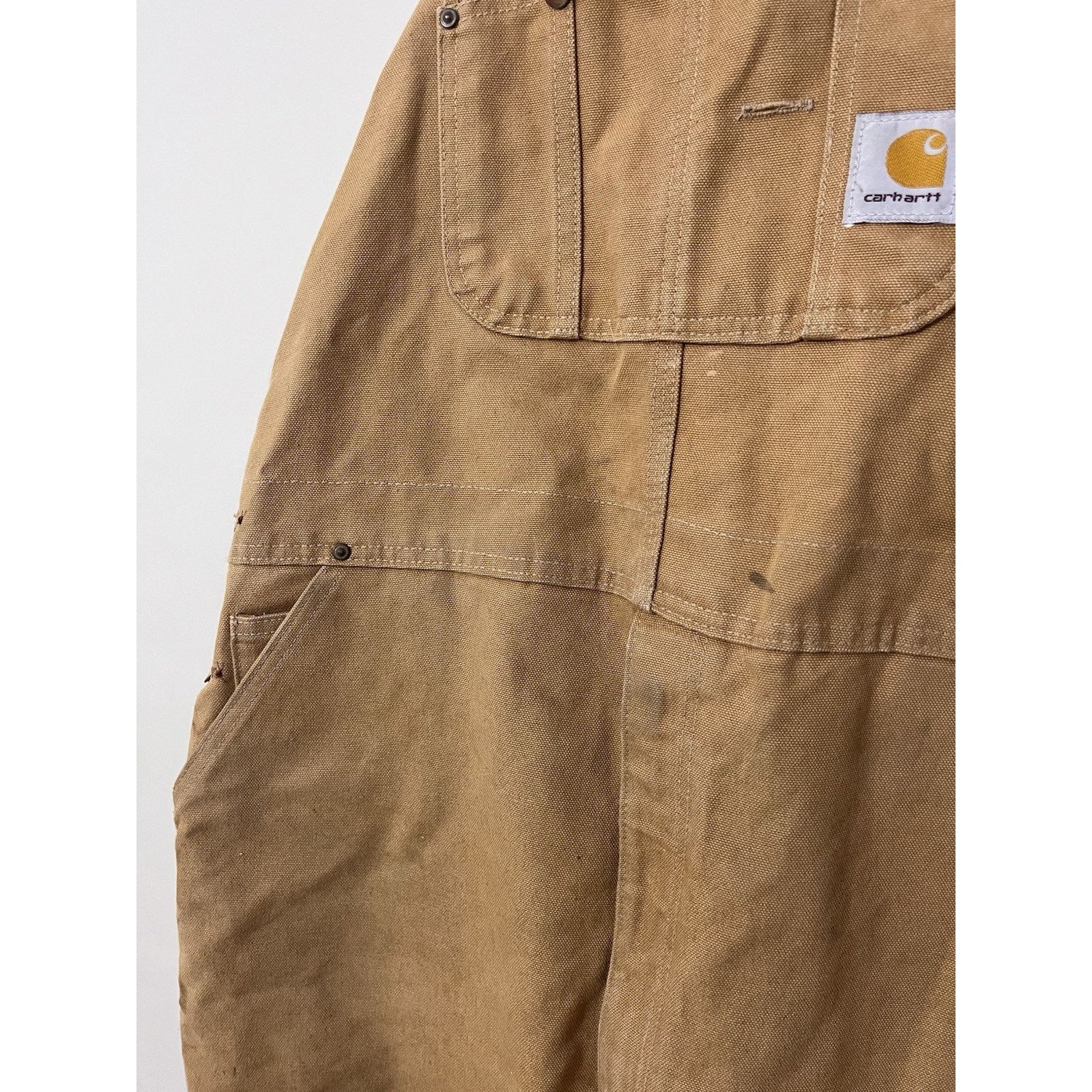 Carhartt Carhartt Men’s Double Knee Duck Canvas Bib Overalls 42x32 Size US 42 / EU 58 - 2 Thumbnail