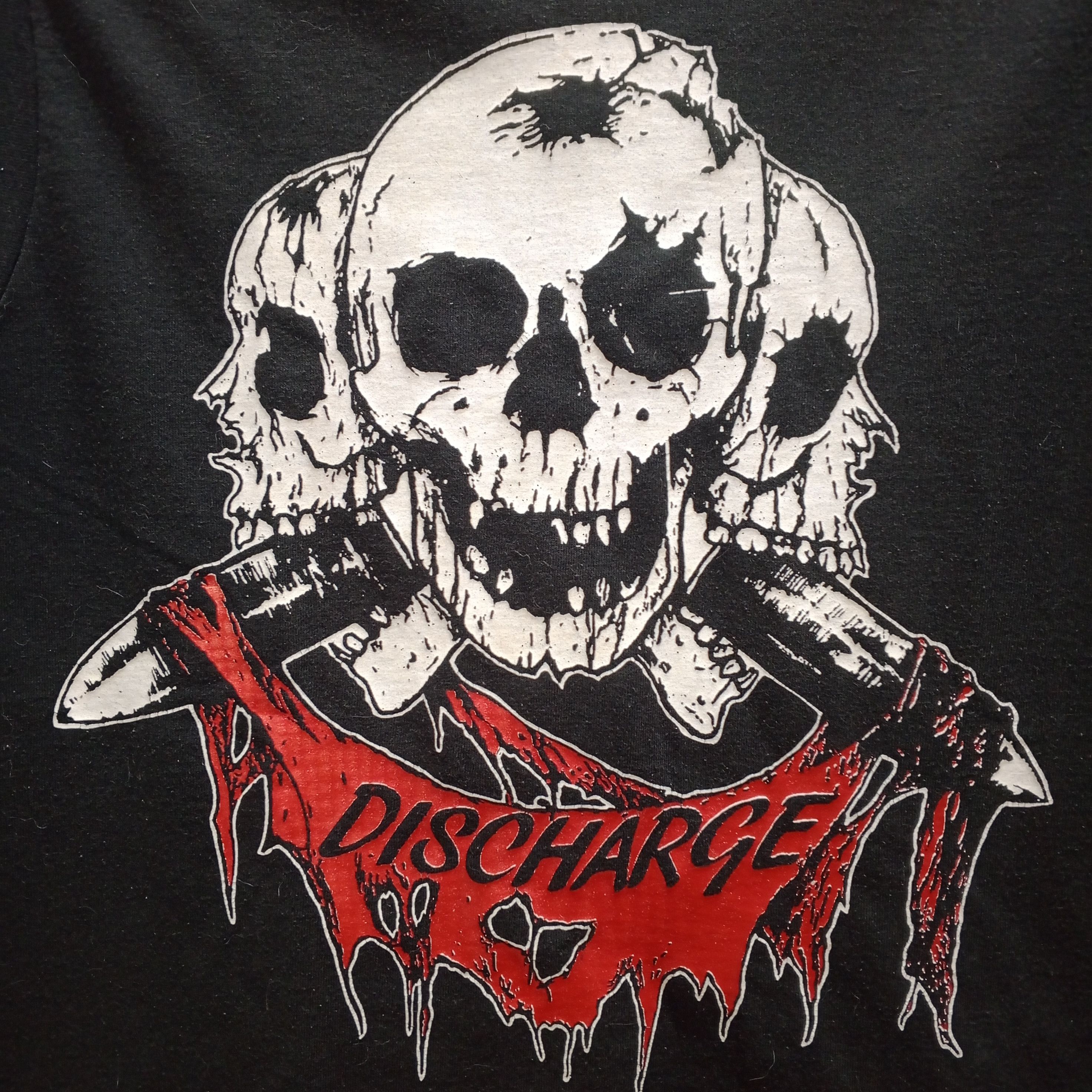Band Tees Vintage Discharge Band Shirt Promo 80s Band Punk Skull Size US XS / EU 42 / 0 - 2 Thumbnail