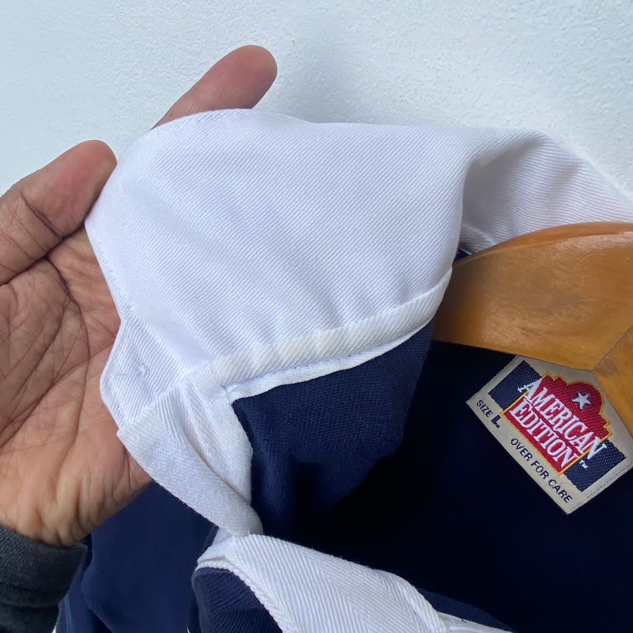 Vintage VINTAGE POLO SHIRT AMERICAN FLAG LARGE PULLOVER Size US L / EU 52-54 / 3 - 6 Thumbnail