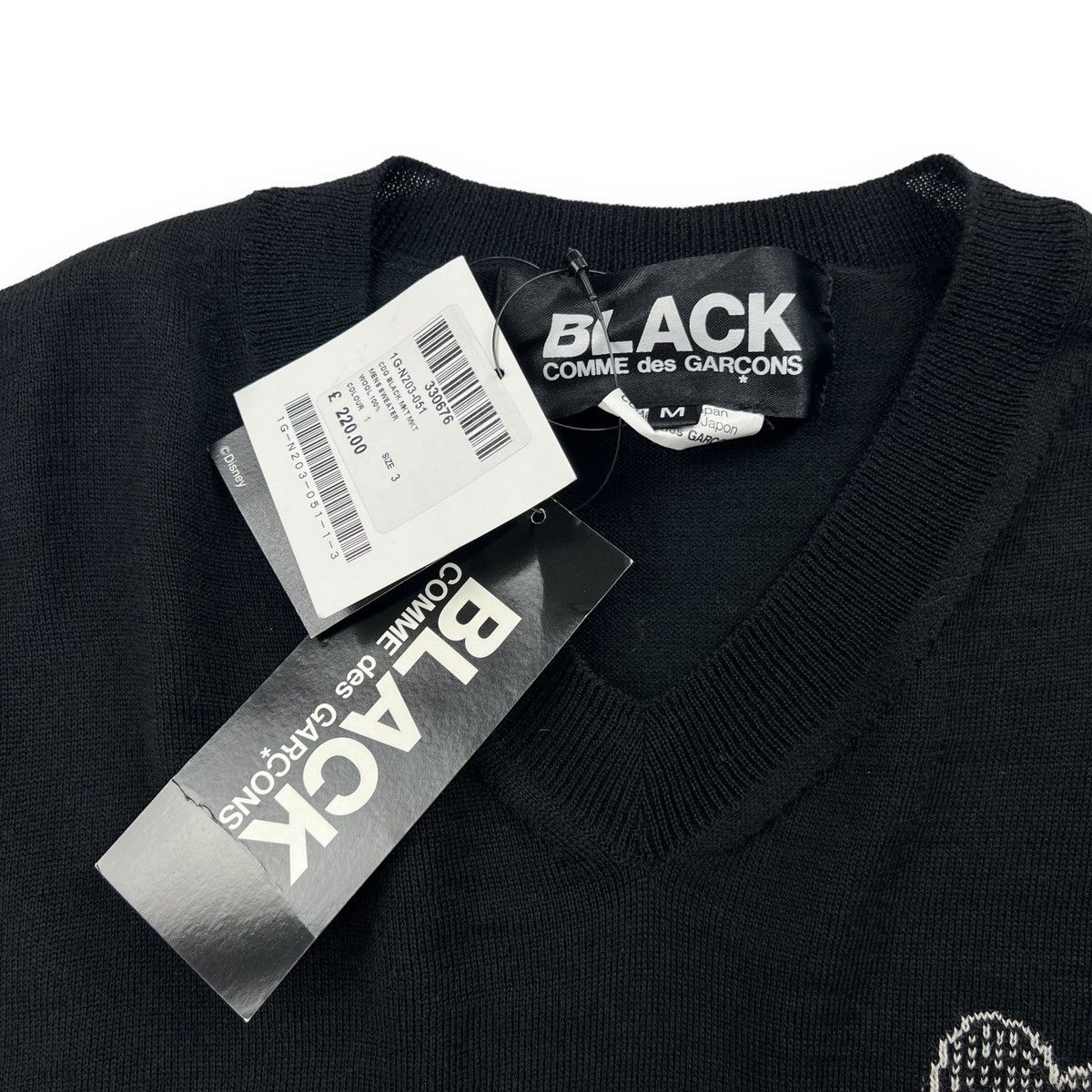 Comme des Garcons Black × Disney Comme des Garcons Black Disney Sweater Size M / US 6-8 / IT 42-44 - 2 Thumbnail