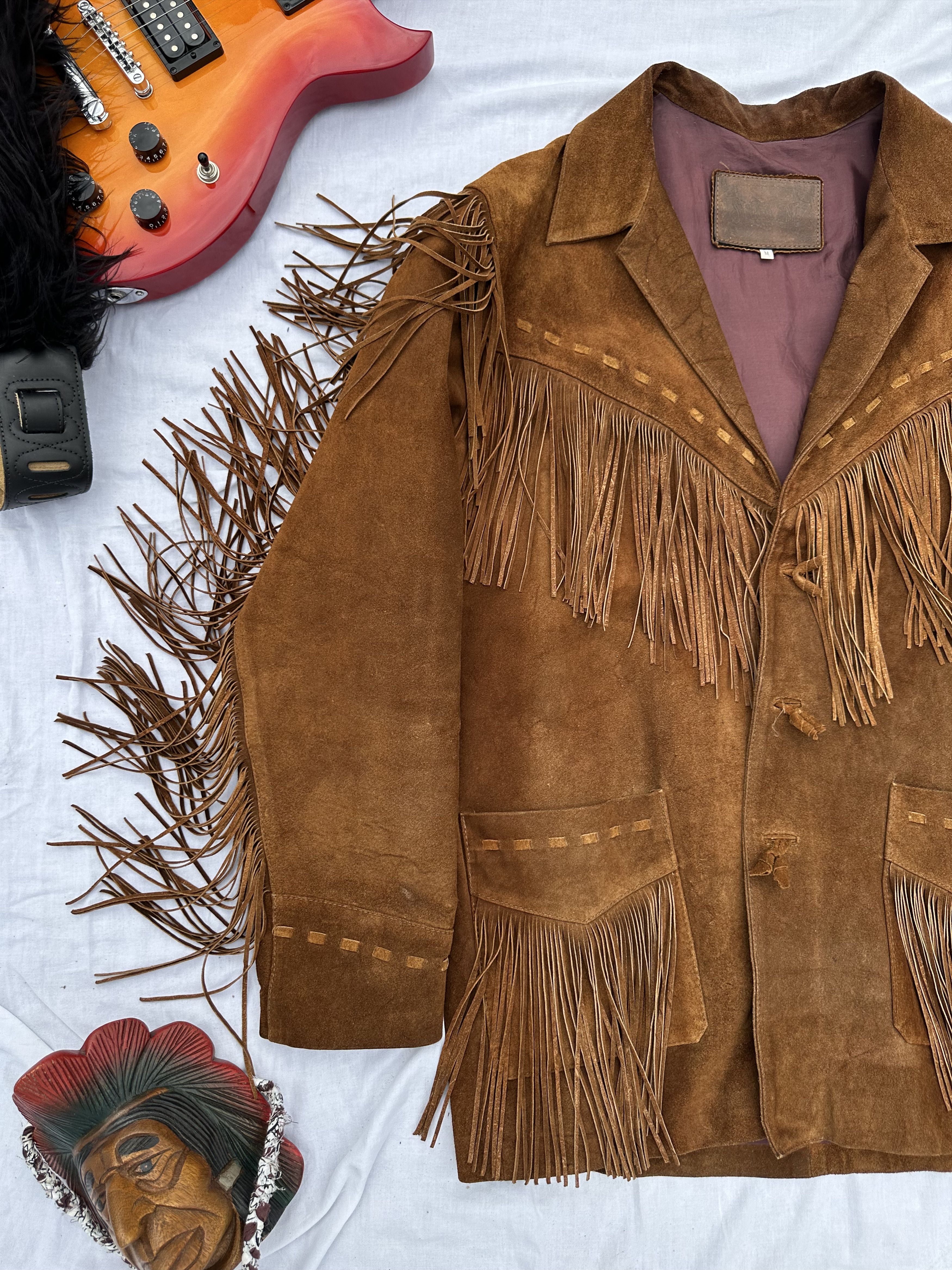 Vintage 1990s Suede Fringe Jacket - Cowboy Style M Size US M / EU 48-50 / 2 - 5 Thumbnail