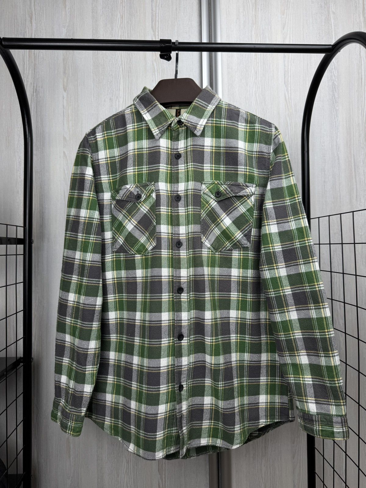 Nudie Jeans Nudie Jeans checkered green flannel long sleeve shirt Size US M / EU 48-50 / 2 - 2 Thumbnail