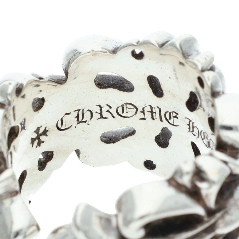 Chrome Hearts Chrome Hearts DBL FLRL CRS Silver Ring Size ONE SIZE - 3 Thumbnail