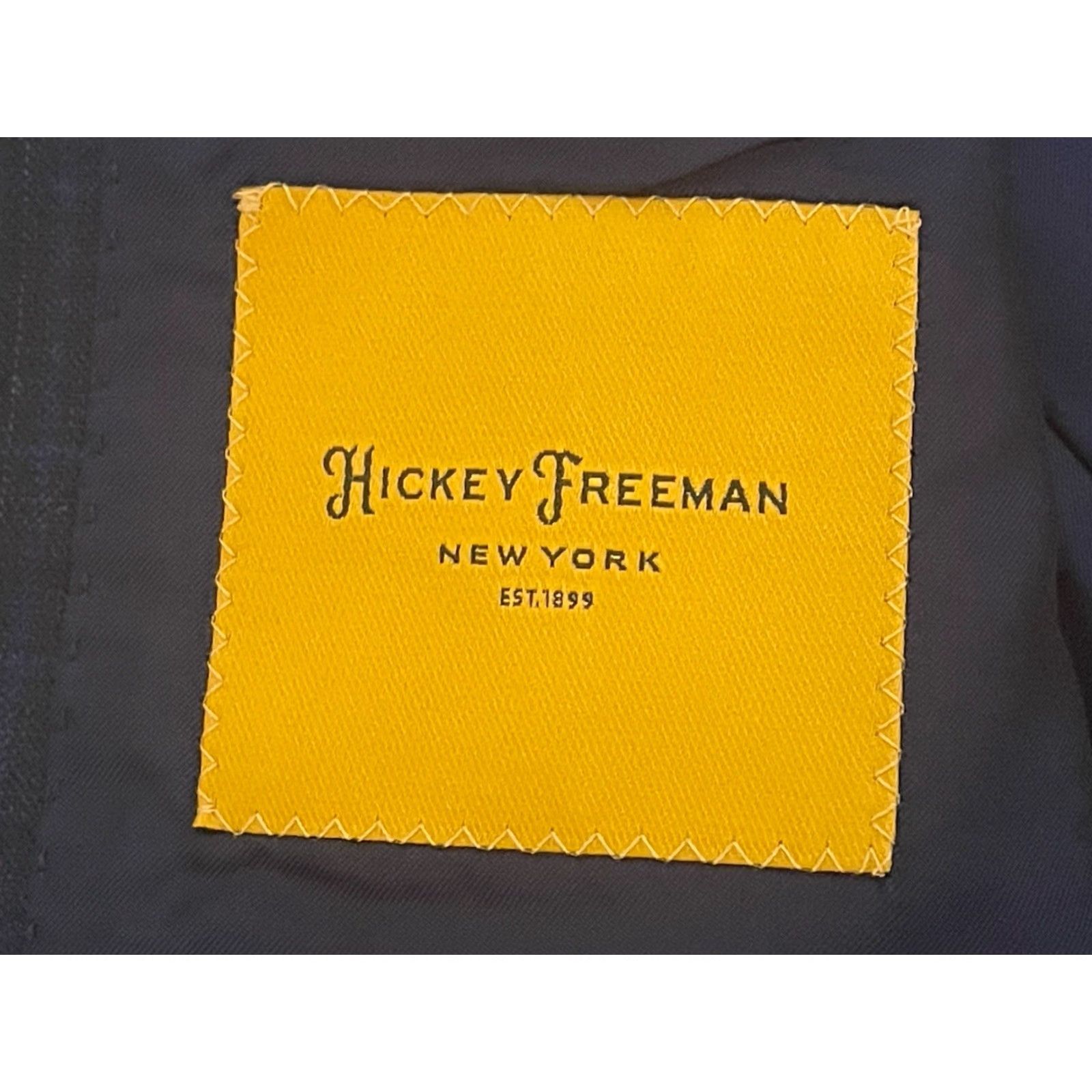 Loro Piana Hickey Freeman Astor Blazer Wool Navy Blue Plaid 40R Mens Jacket Sport Coat Size 40R - 3 Thumbnail