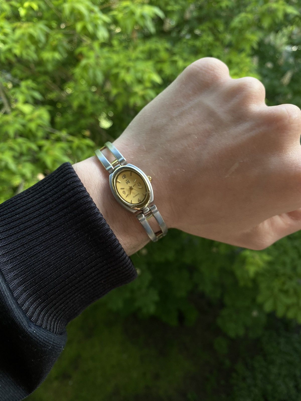 Japanese Brand × Jewelry × Vintage Elegant Two-Tone Watch - Silver & Gold Size ONE SIZE - 1 Thumbnail