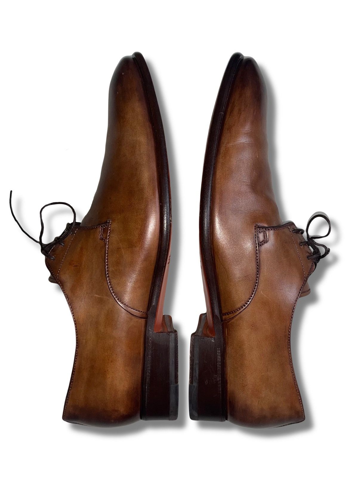 Santoni Handmade Santoni Leather Shoes Size US 10.5 / EU 43-44 - 3 Thumbnail