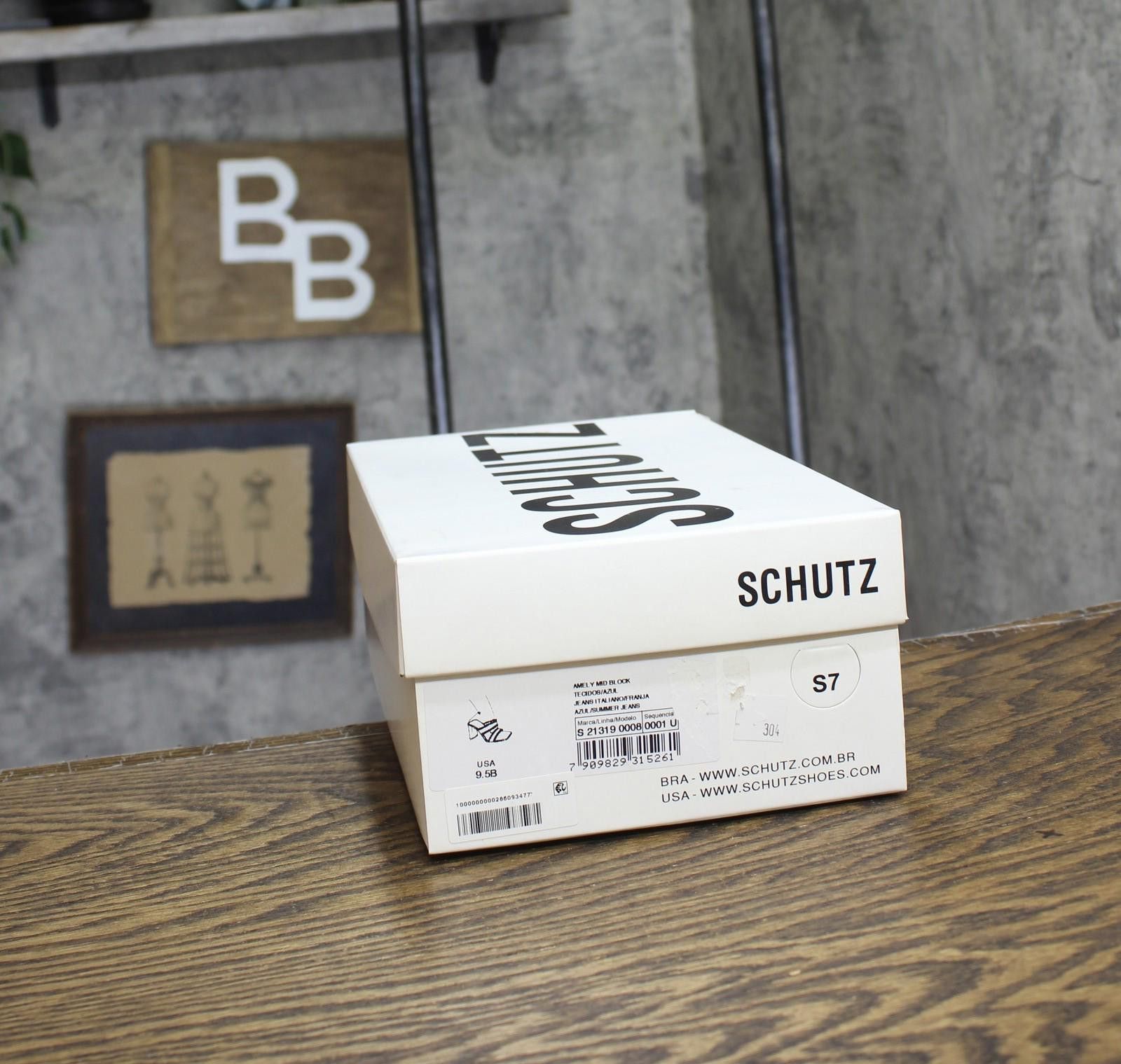 Other Schutz Mid Block Sandals Azul / Summer Blue Jeans 9.5b Size US 9.5 / IT 39.5 - 7 Thumbnail