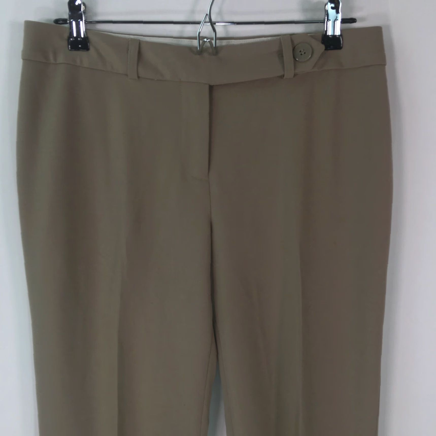Vintage Context Pants Straight Leg Regluar Fit Dress Khaki Tan Petite Size 8P Womens Size 30" / US 8 / IT 44 - 3 Thumbnail