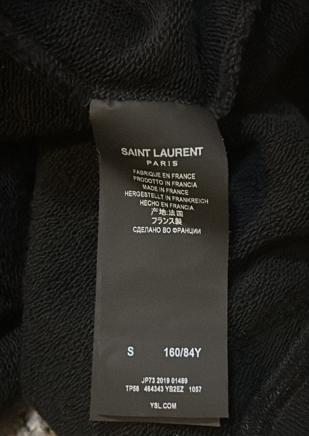 Saint Laurent Paris SAINT LAURENT Rive Gauche Jersey Hoodie size S Size S / US 4 / IT 40 - 6 Thumbnail