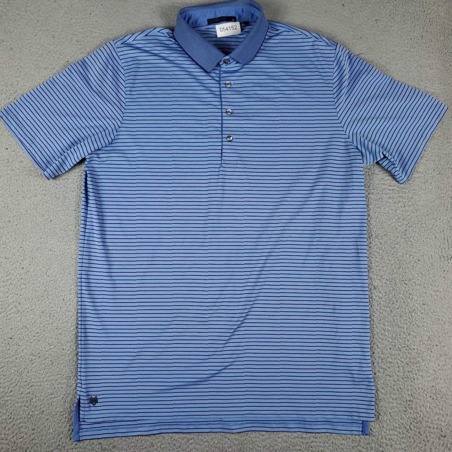 Vintage Greyson Polo Shirt Mens XL Blue Striped Wolf Golf Short Sleeve Polo Size US XL / EU 56 / 4 - 2 Thumbnail