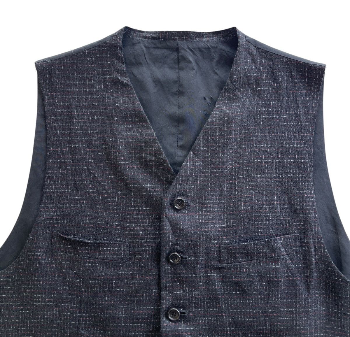 Comme des Garcons Homme AD1997 CDG Homme Plaid Waist Vest Size US M / EU 48-50 / 2 - 2 Thumbnail