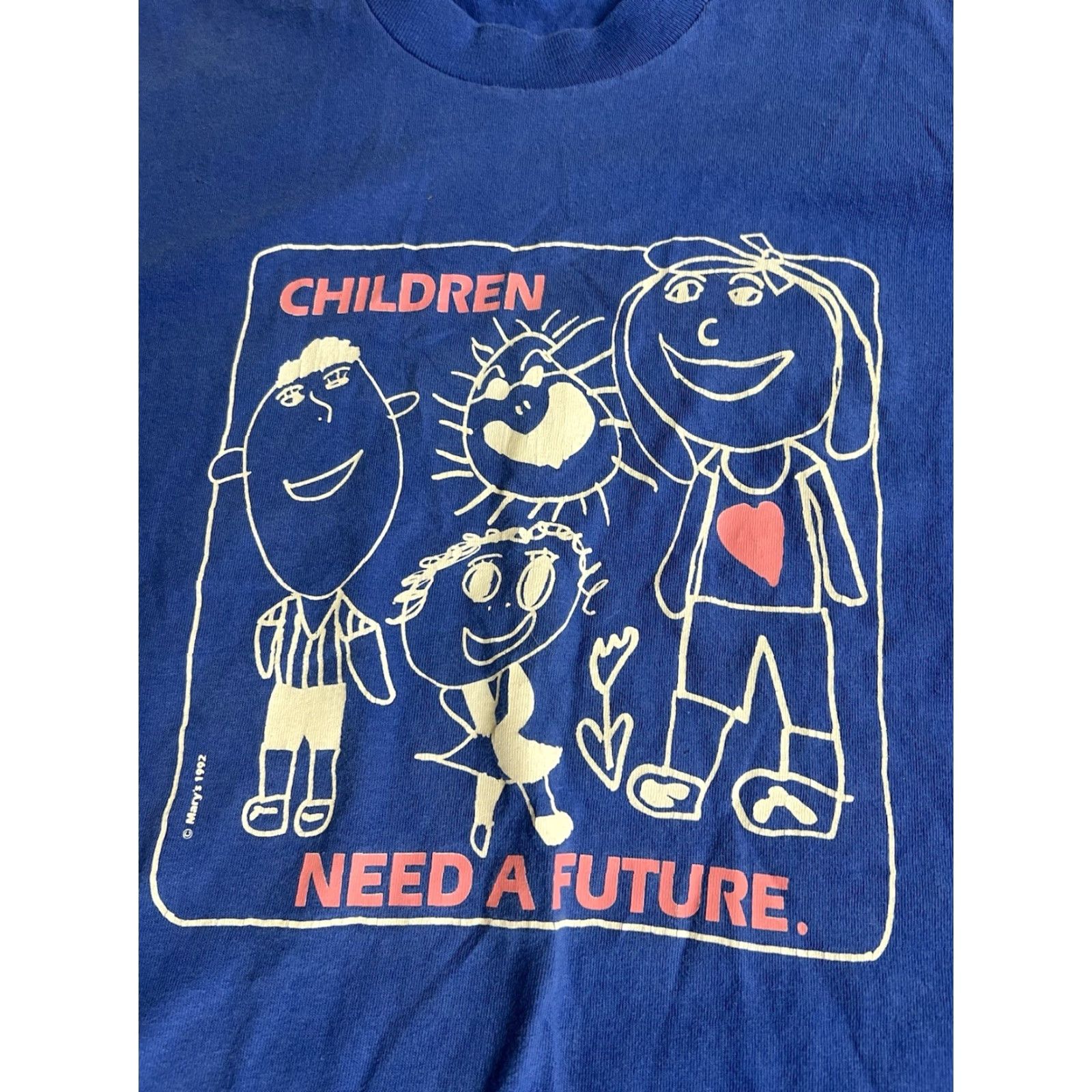 Fruit Of The Loom VINTAGE Fruit of the Loom Stitch T-Shirt XL Men Blue Crew Neck 1992 Regular Cotton Crew Neck Mens XXL? Size US XL / EU 56 / 4 - 3 Thumbnail