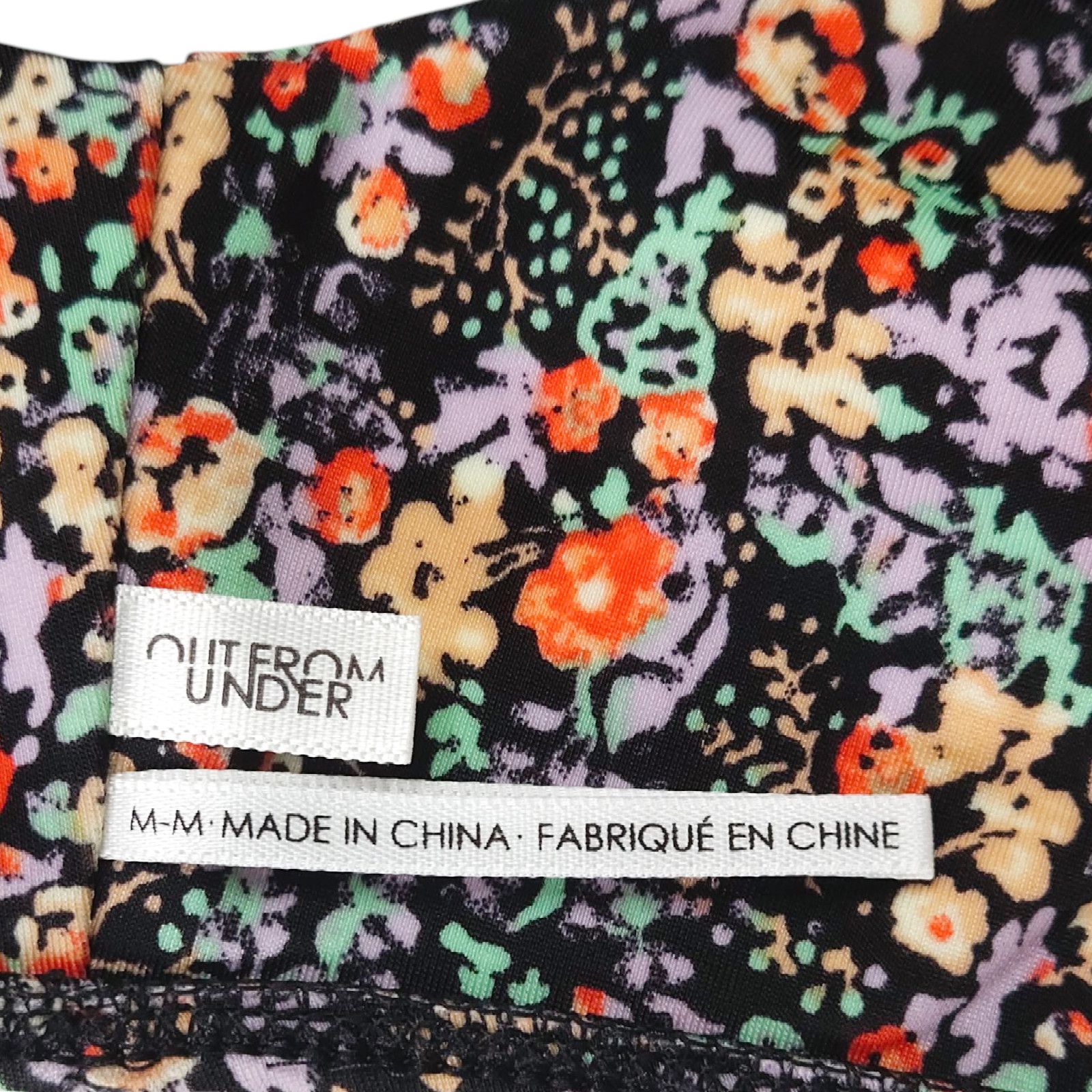 Other EUC Out From Under Ditsy Floral Micro Crop Top M Black Size M / US 6-8 / IT 42-44 - 3 Thumbnail