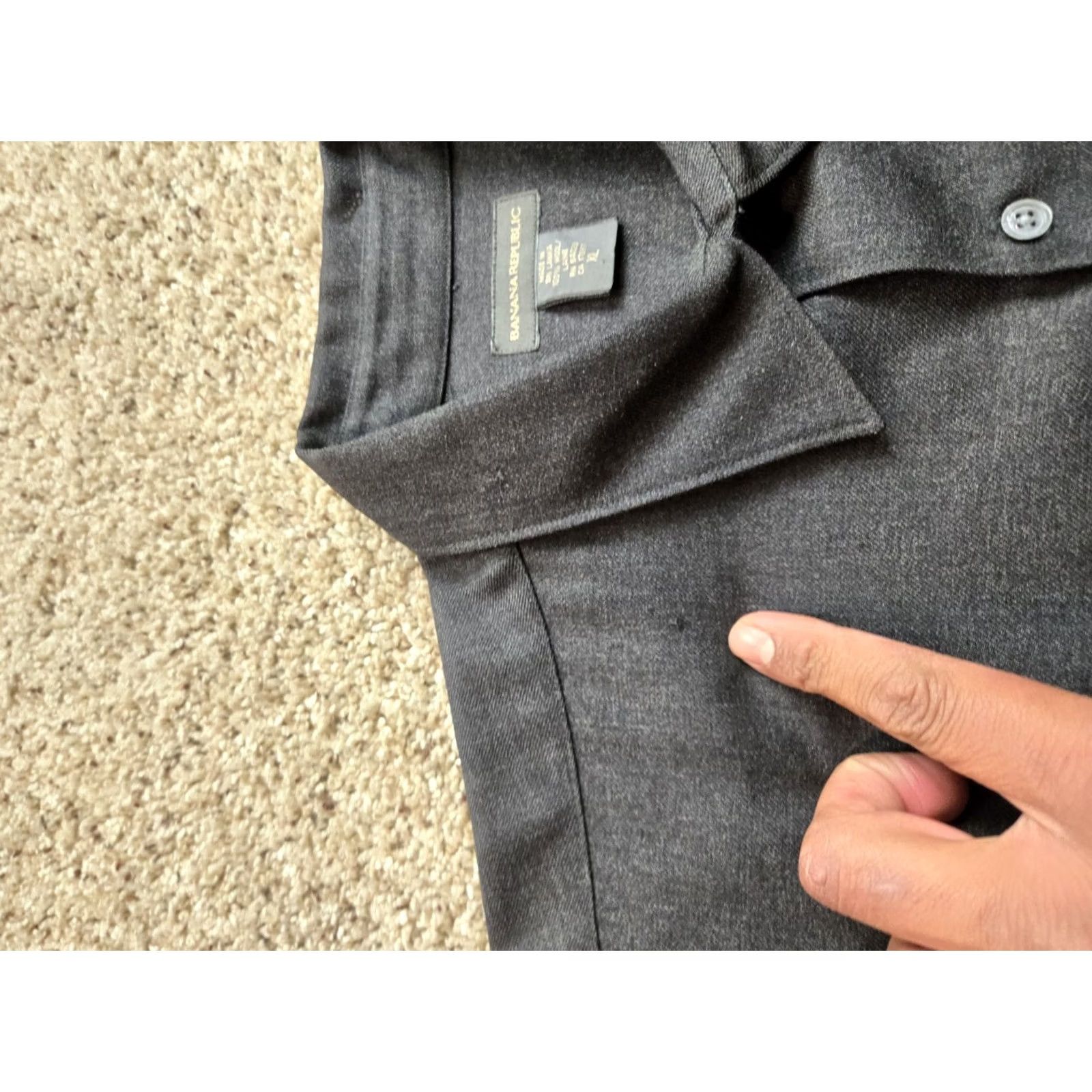Banana Republic VINTAGE Banana Republic Shirt XL Mens Gray Wool Long Sleeve Button Up Y2K Size US XL / EU 56 / 4 - 4 Thumbnail