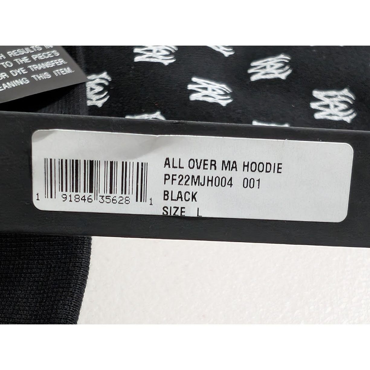 Amiri o1rshd1 All Over MA Hoodie in Black Size US L / EU 52-54 / 3 - 17 Thumbnail