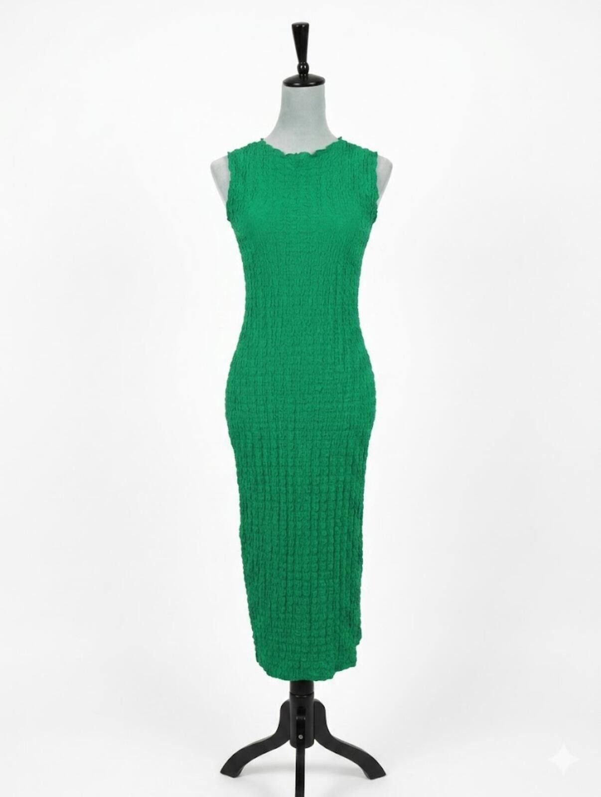 zara green knit dress NEW FW23 WOMAN MIDI METALLIC THREAD S-XL 3471/105 Rodeo  ZARA - KNIT