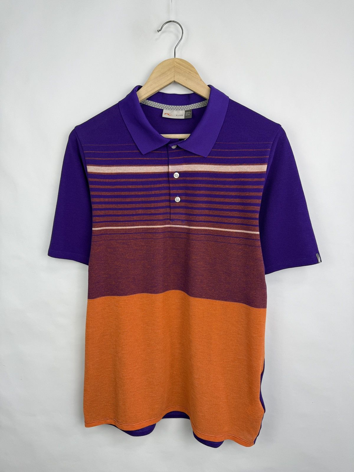 KJUS 🇨🇭 Kjus Stevie Striped Golf Polo T-Shirt Premium Luxury Size US M / EU 48-50 / 2 - 2 Thumbnail