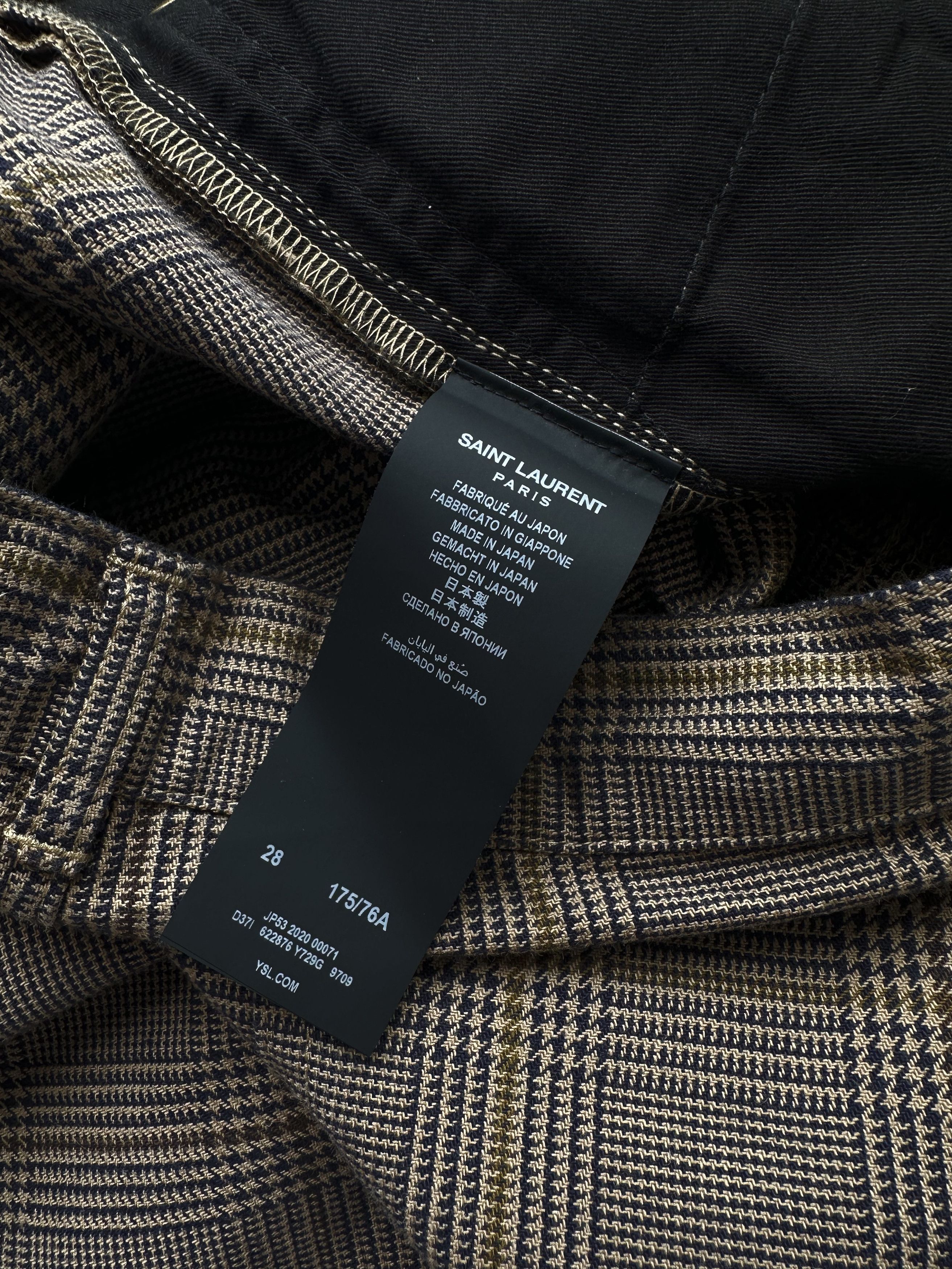 Saint Laurent Paris Saint Laurent D24 Checkered plaid pants Size US 28 / EU 44 - 13 Thumbnail