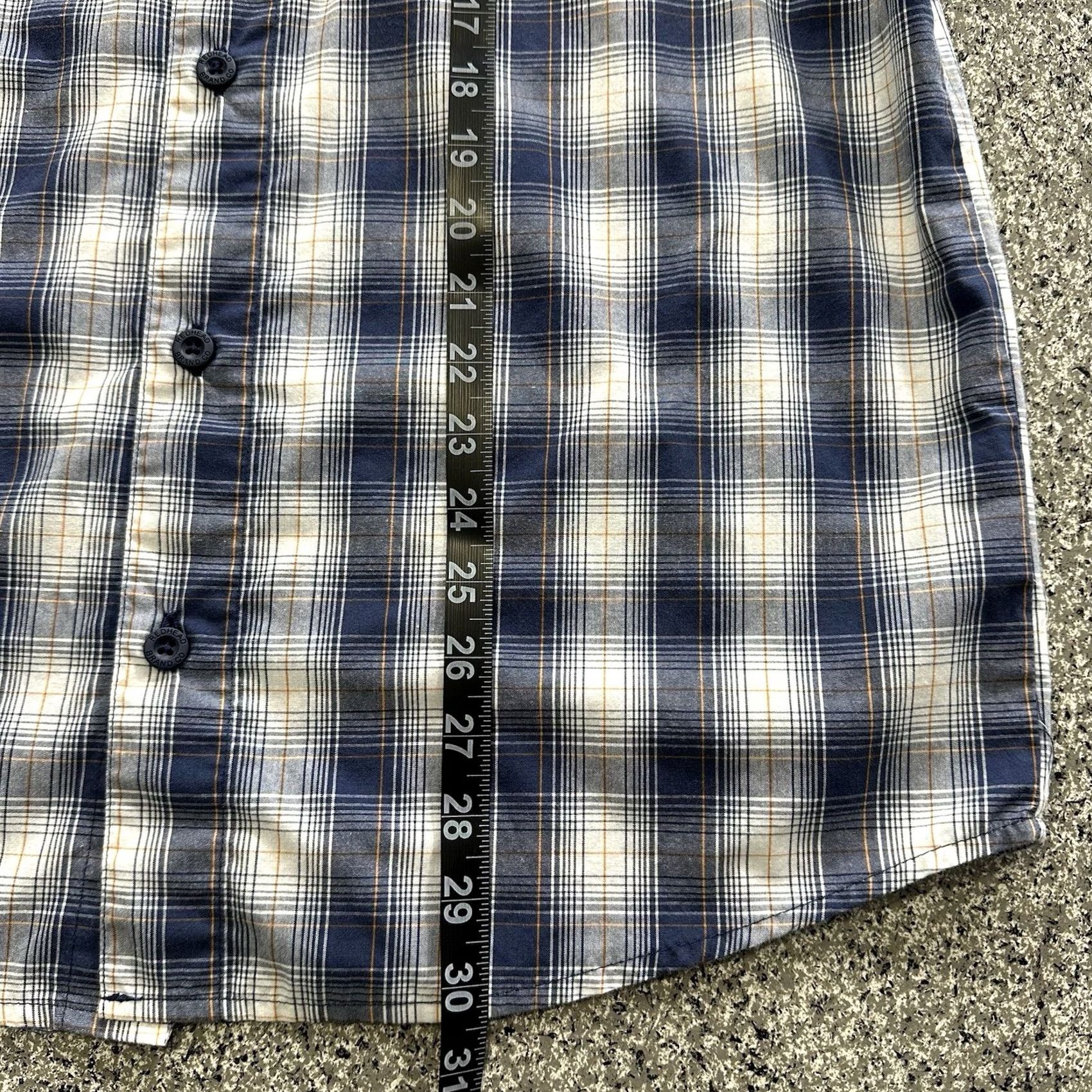 Vintage RedHead Short Sleeve Button Down Shirt Mens M Blue Plaid Collared Size US M / EU 48-50 / 2 - 5 Thumbnail