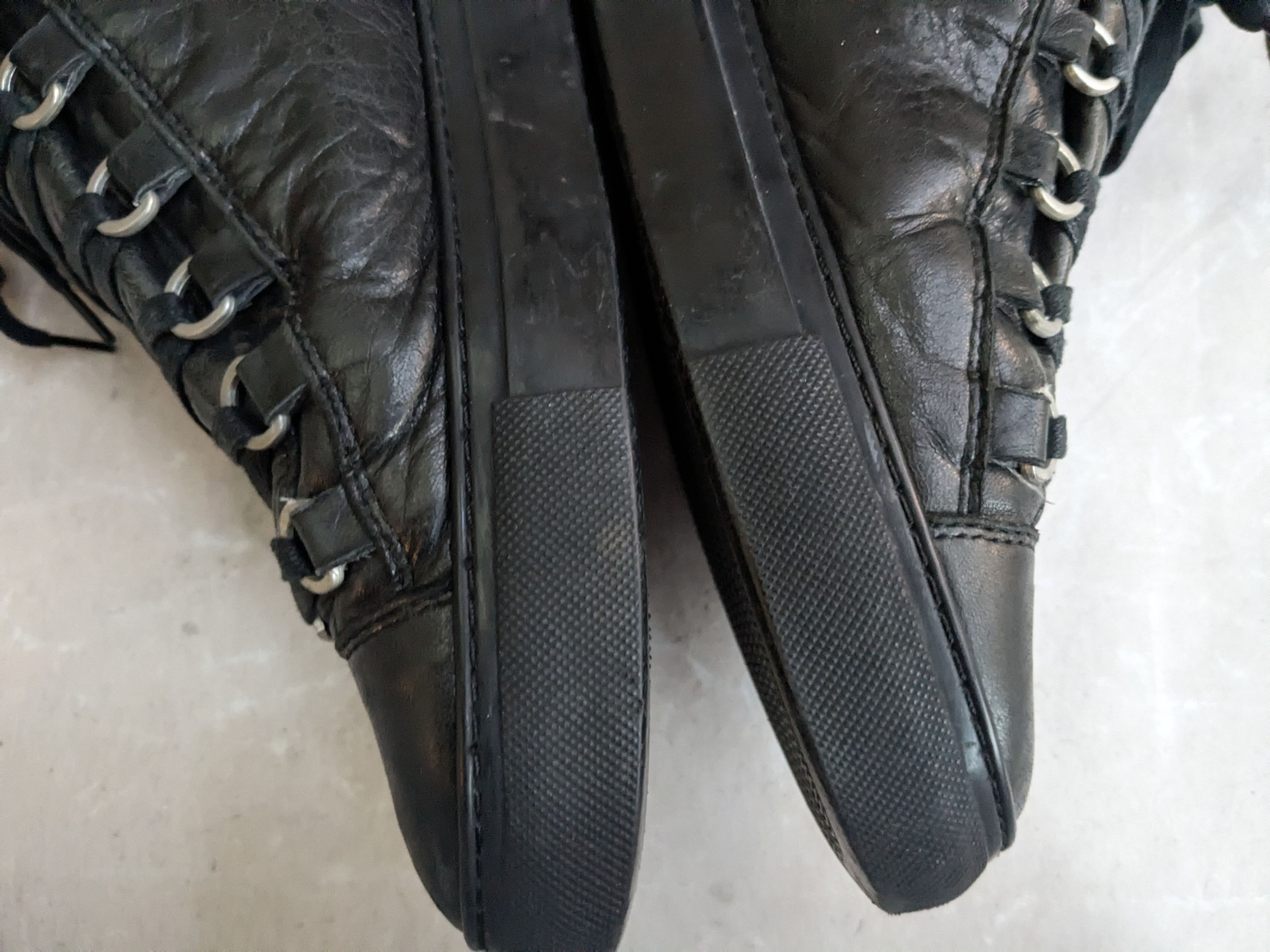 Balenciaga Balenciaga Arena Black 9 Leather High Tops Sneakers Size US 9 / EU 42 - 12 Thumbnail