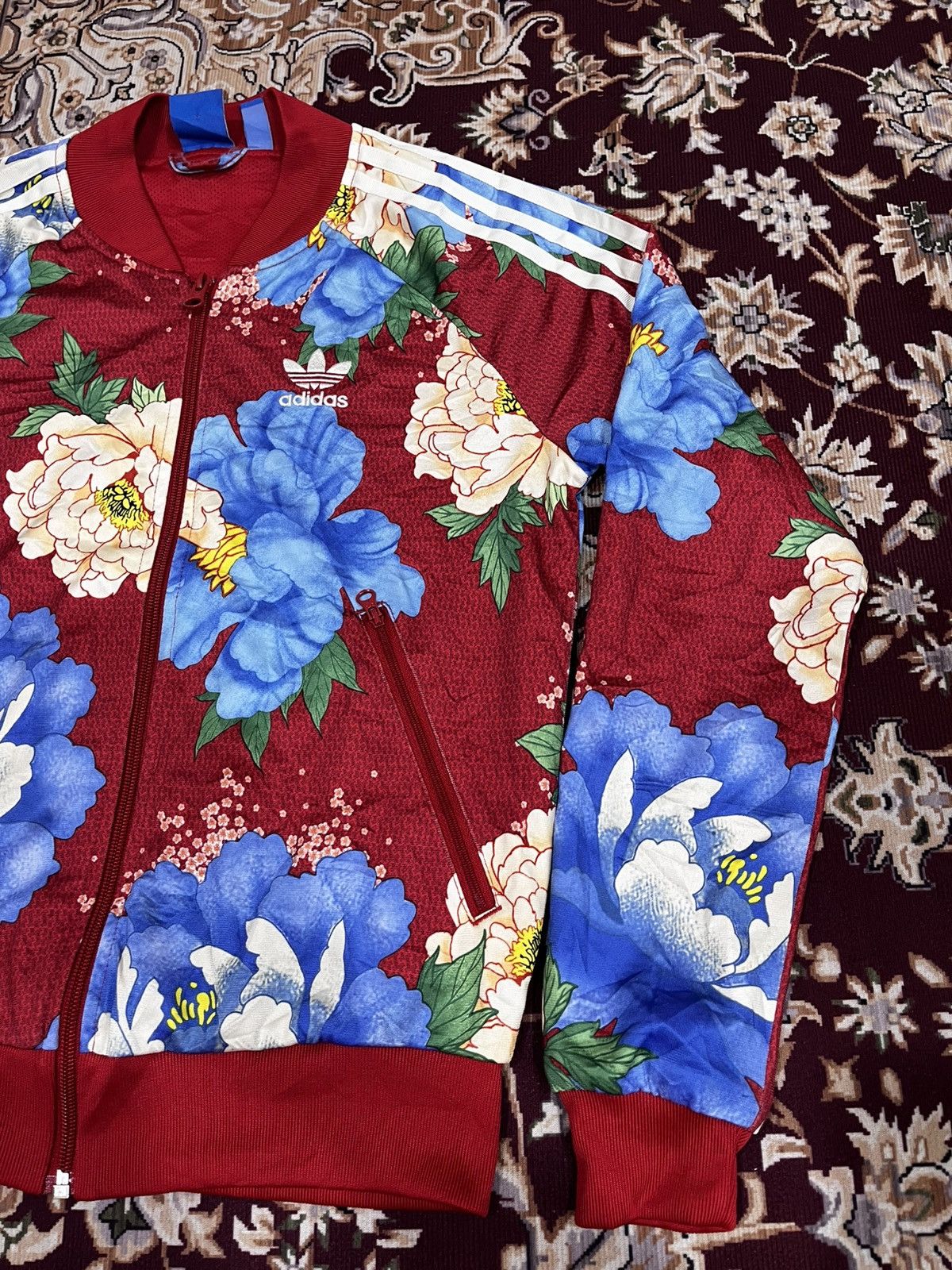 Adidas 🔥 Rare Adidas Chita Floral Jacket Size M / US 6-8 / IT 42-44 - 4 Thumbnail