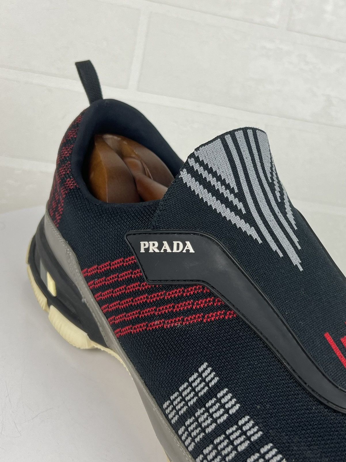 Prada PRADA MILANO Sneakers Low Top CROSSECTION Knit Pattern Shoes Size US 12 / EU 45 - 9 Thumbnail