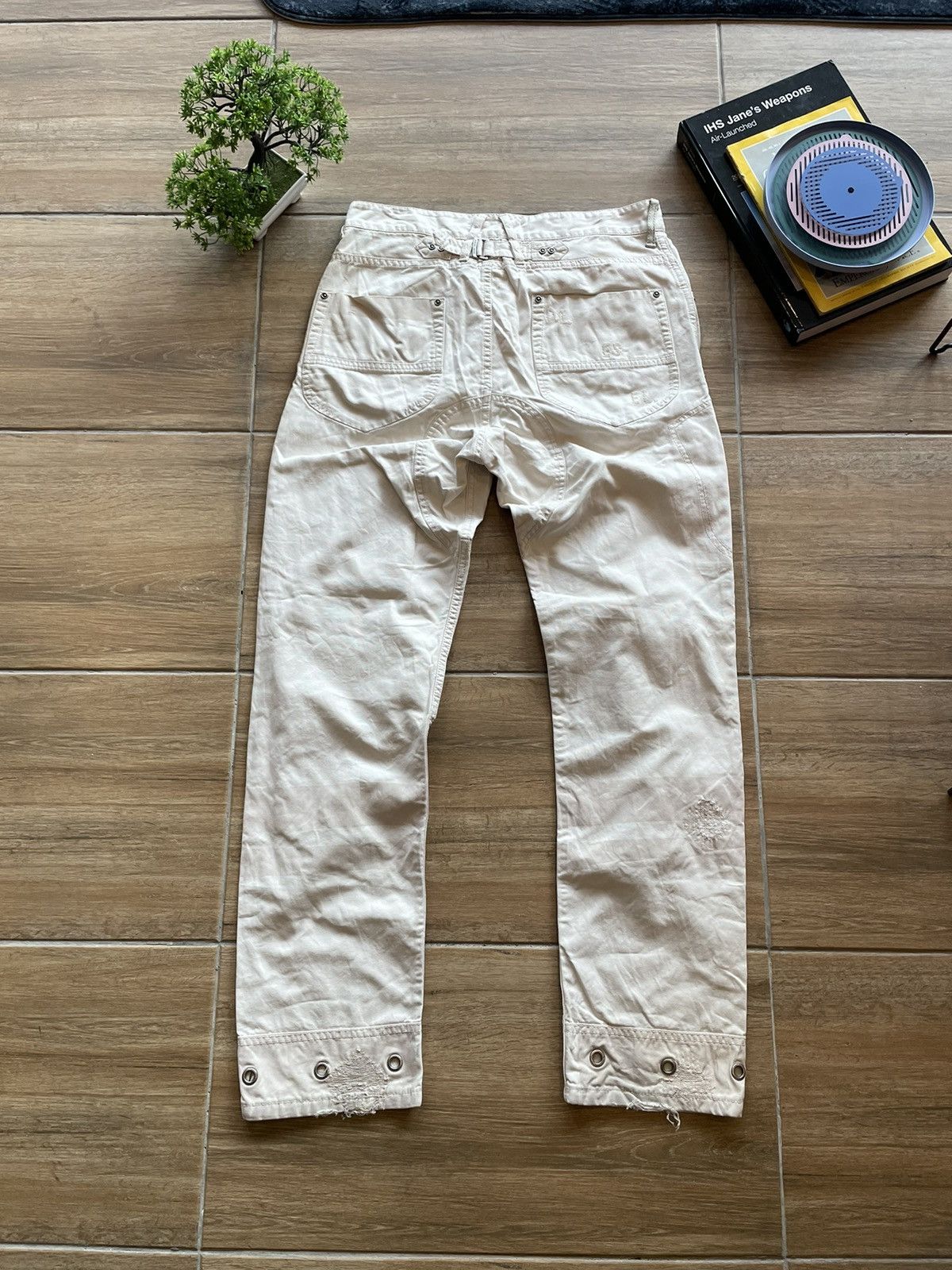 Diesel Diese OffWhite Reconstructed Pant Size US 31 - 1 Thumbnail