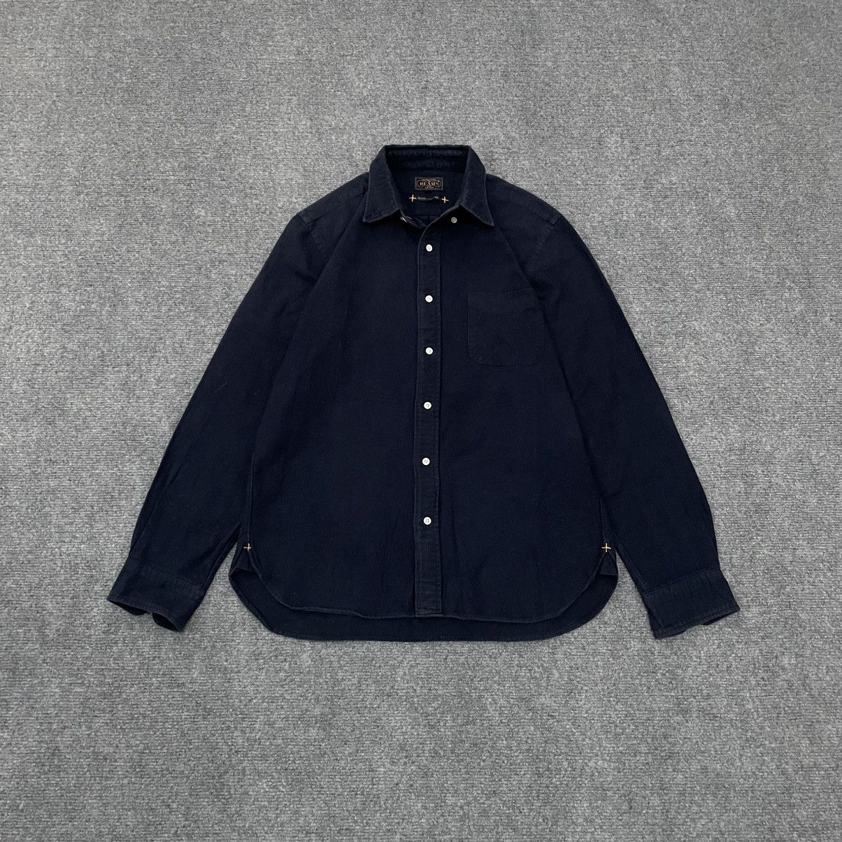 Beams Plus Beams Plus Button Up Shirt Navy Workwear Size US M / EU 48-50 / 2 - 1 Thumbnail