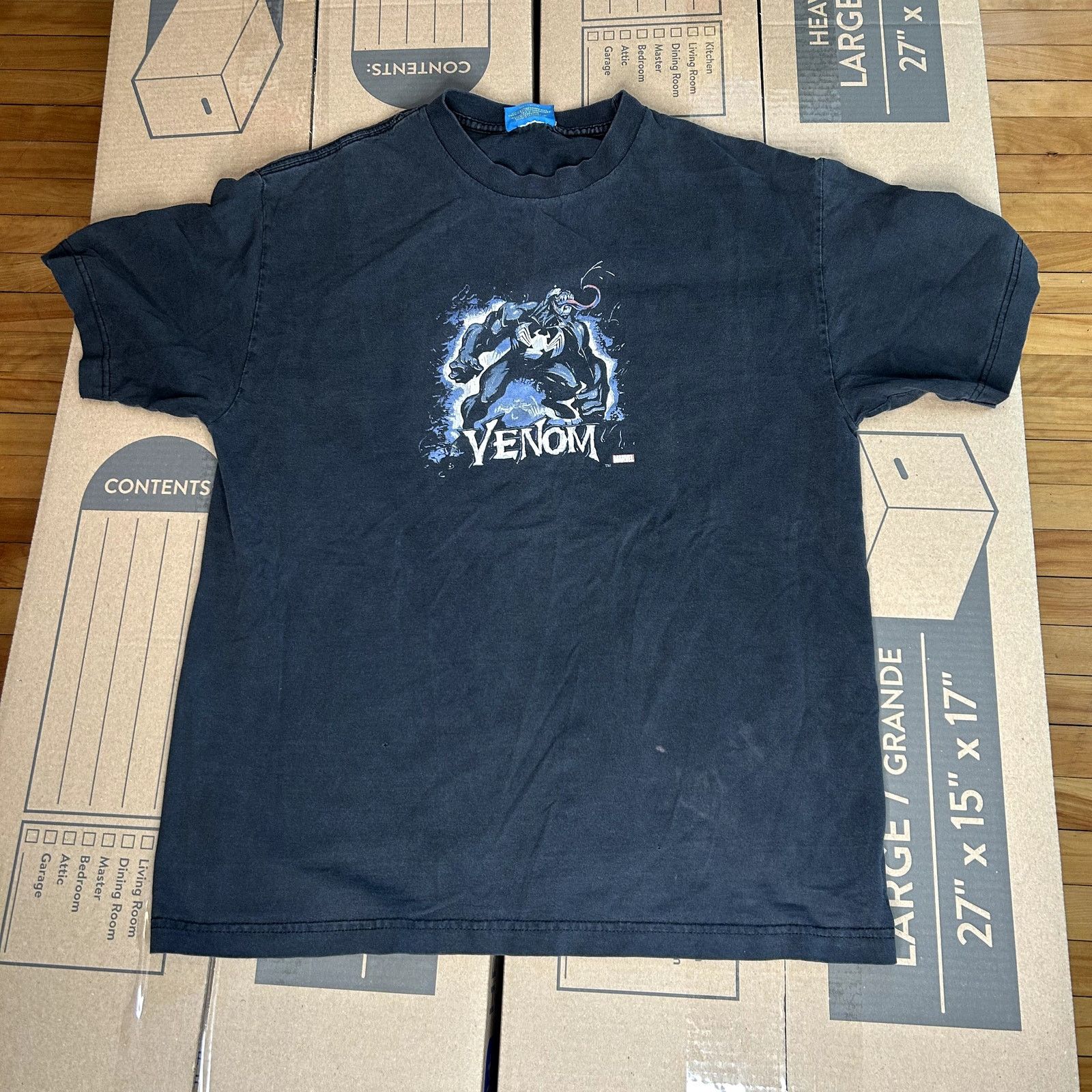 Vintage Y2K Marvel Venom T-Shirt Large Size US L / EU 52-54 / 3 - 2 Thumbnail
