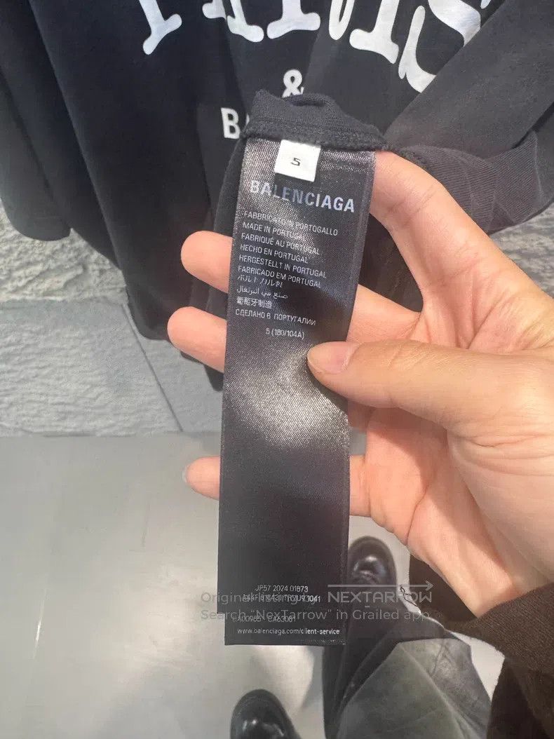Balenciaga Balenciaga Logo Letter Print Casual Round Neck Short Sleev Size US XXL / EU 58 / 5 - 4 Thumbnail