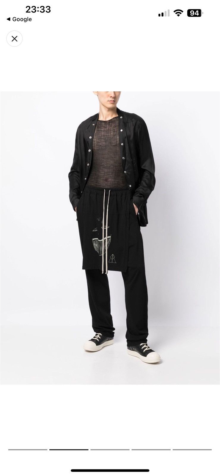 Rick Owens Rick Owens DRKSHDW Toothface track pants Size US 30 / EU 46 - 2 Thumbnail