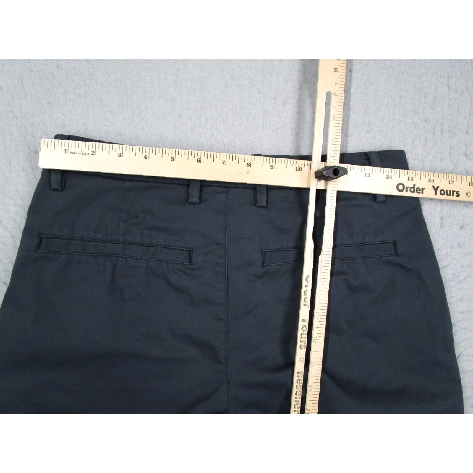Vintage Birddogs Mens Pants 30x30 Gray Stretch Chino Casual Golf Performance Travel 5-Pocket Slim Front Zip Size US 30 / EU 46 - 5 Thumbnail