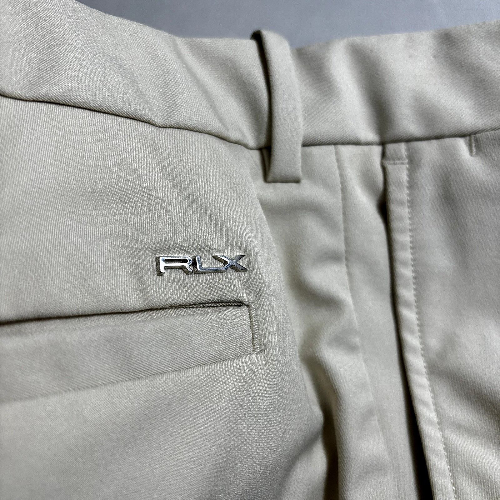 RLX Ralph Lauren RLX Ralph Lauren Men's Dress Pants 100% Polyester Light Khak Size 38R - 9 Thumbnail