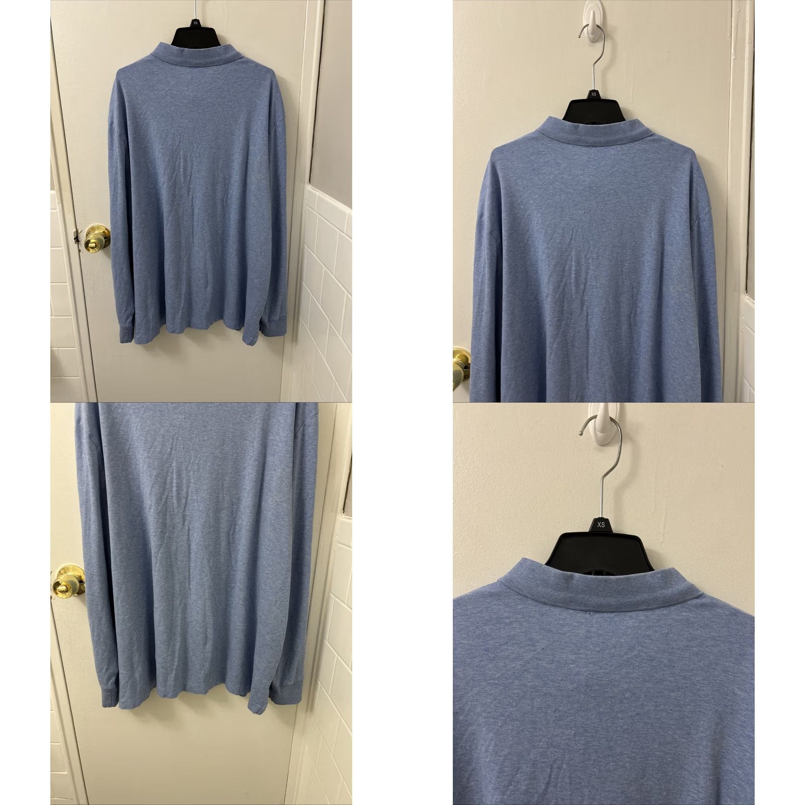 Polo Ralph Lauren Polo Ralph Lauren Shirt Mens 2XL Blue Classic Fit Rugby Long Sleeve Size US XXL / EU 58 / 5 - 8 Thumbnail