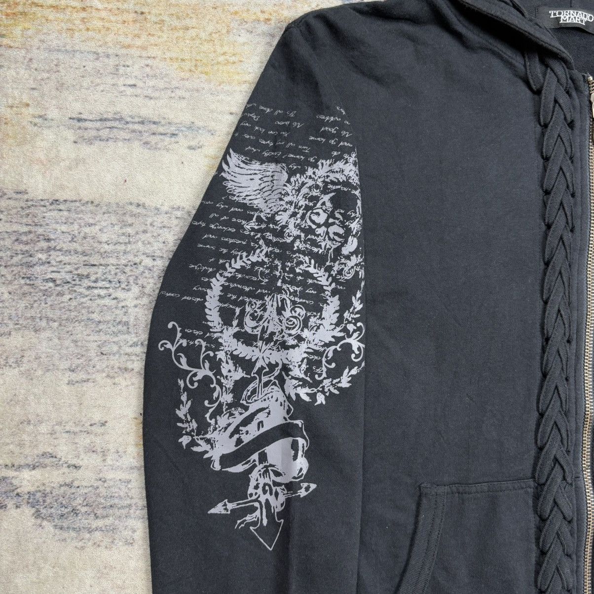 Tornado Mart Tornado Mart poem tribal art lace up double zip hoodie Size US M / EU 48-50 / 2 - 4 Thumbnail