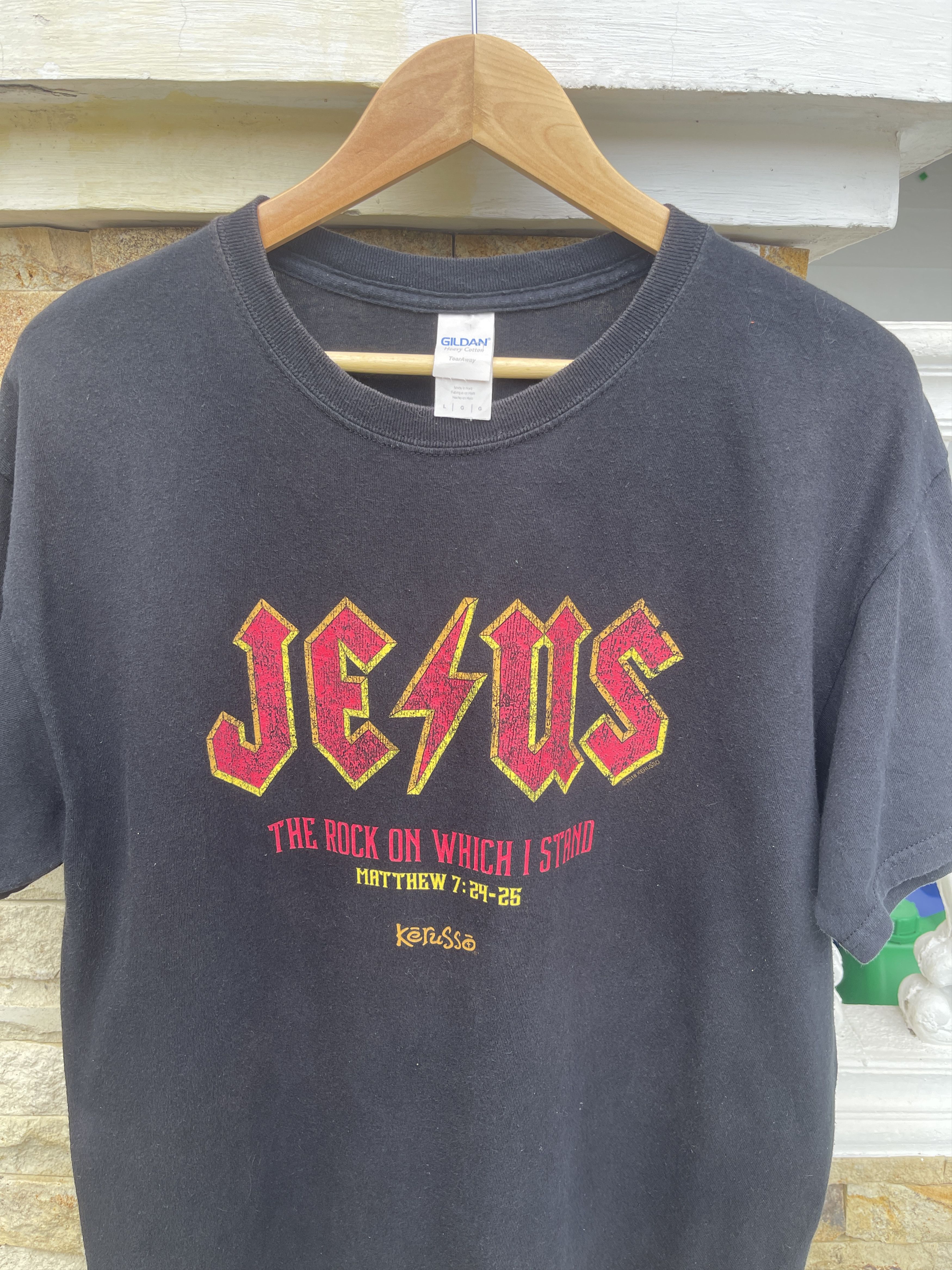 Band Tees Last Drop🔥Rare🔥Vintage JESUS T-Shirt Size US L / EU 52-54 / 3 - 2 Thumbnail