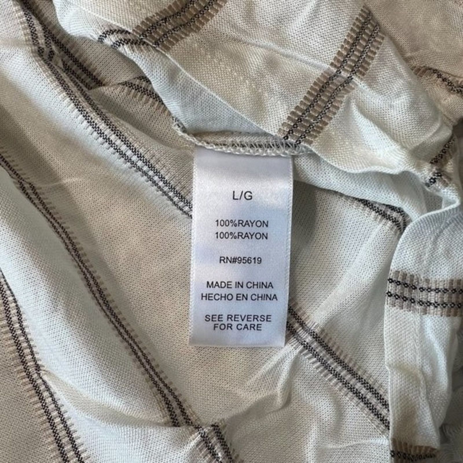 Other Women's Large NWT GranolaGirl Peplum Blouse Stripes Size L / US 10 / IT 46 - 5 Thumbnail
