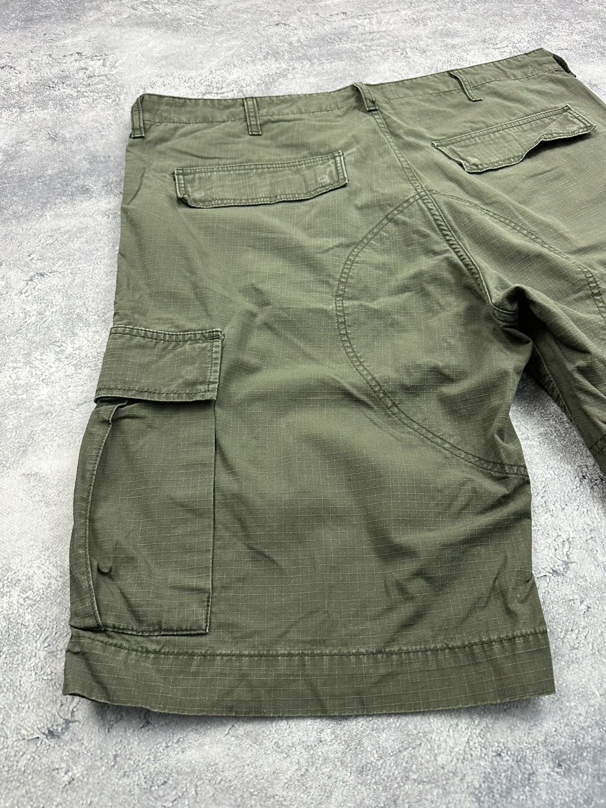 Carhartt Carhartt Vintage Green Cargo Shorts Workwear Y2K Logo Baggy Size US 38 / EU 54 - 14 Thumbnail