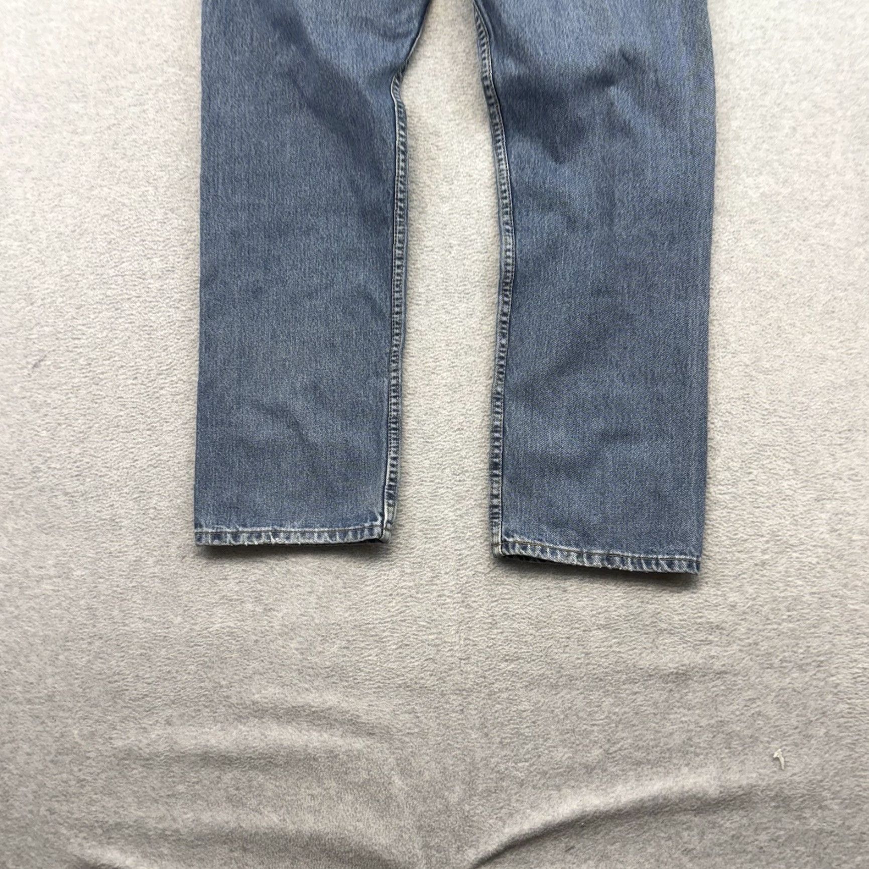 Levi's Levi's 505 Jeans Mens 36x30 Straight Denim Blue Cotton 100% Fabric Wash Dark Regular Waist 36 Inseam 30 Button Zip 5-Pocket Size US 36 / EU 52 - 2 Thumbnail