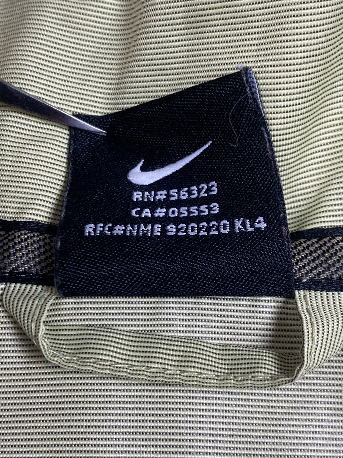 Nike × Vintage Vintage Nike Swoosh Drill Track Jacket Bomber Size L / US 10 / IT 46 - 10 Thumbnail