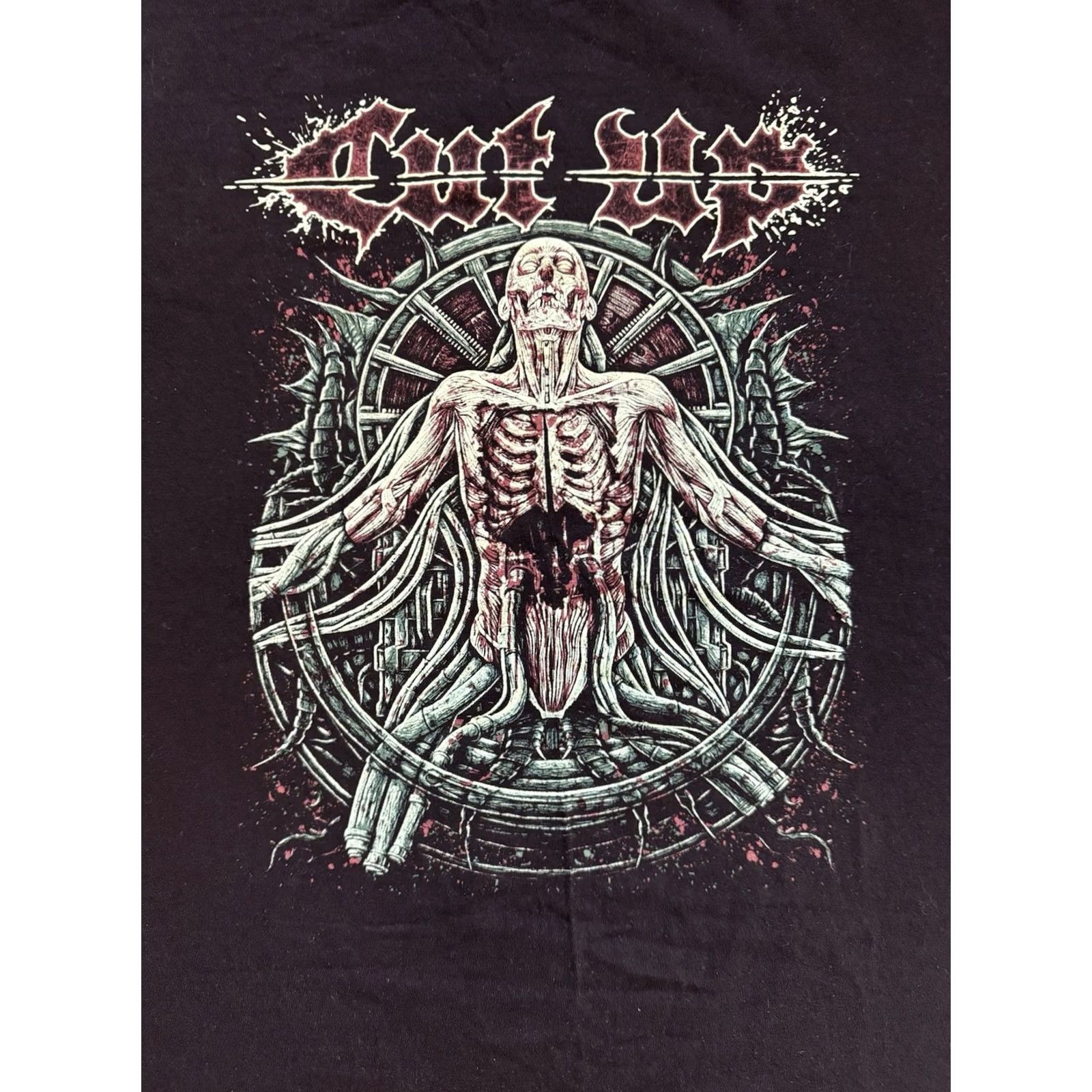 Vintage VINTAGE Cut Up Wherever They May Rot Concert Band Death Metal Shirt Sz XL Men T Black Size US XL / EU 56 / 4 - 2 Thumbnail