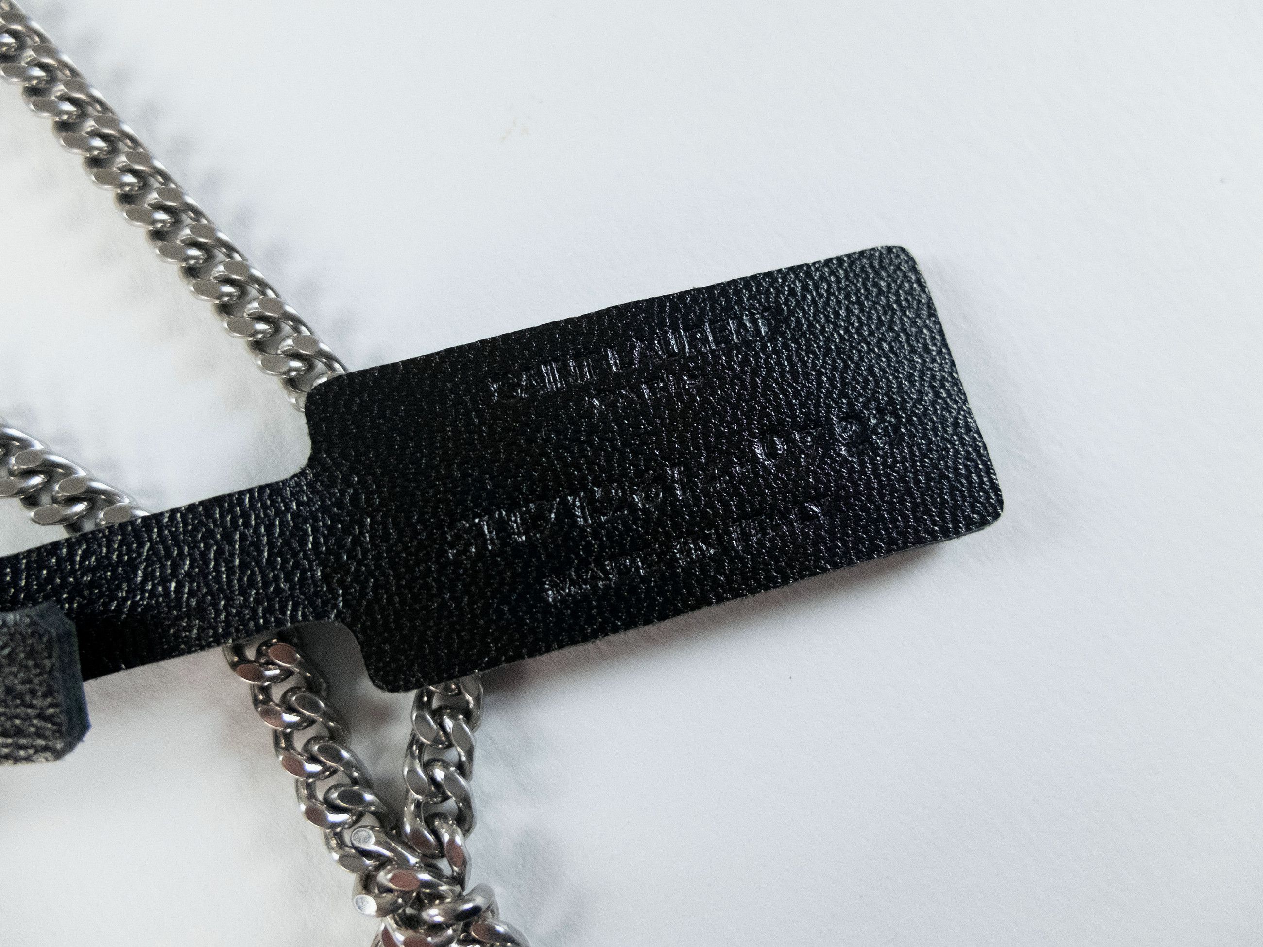 Saint Laurent Paris SAINT LAURENT black leather curb card holder + keyring q Size ONE SIZE - 6 Thumbnail