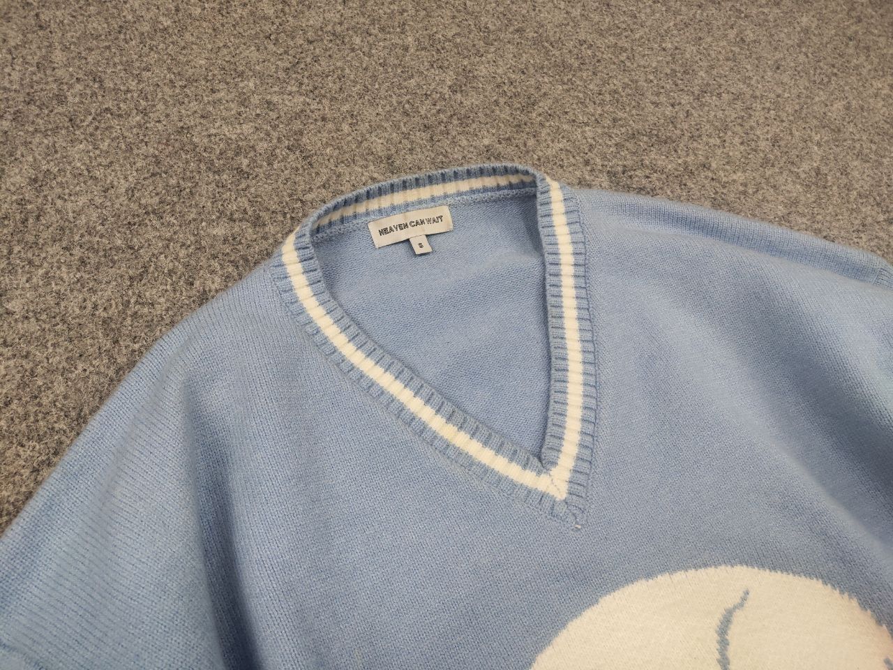 Japanese Brand Heaven Can Wait Design Skull Logo V Chek Oversized sweater Size US S / EU 44-46 / 1 - 5 Thumbnail