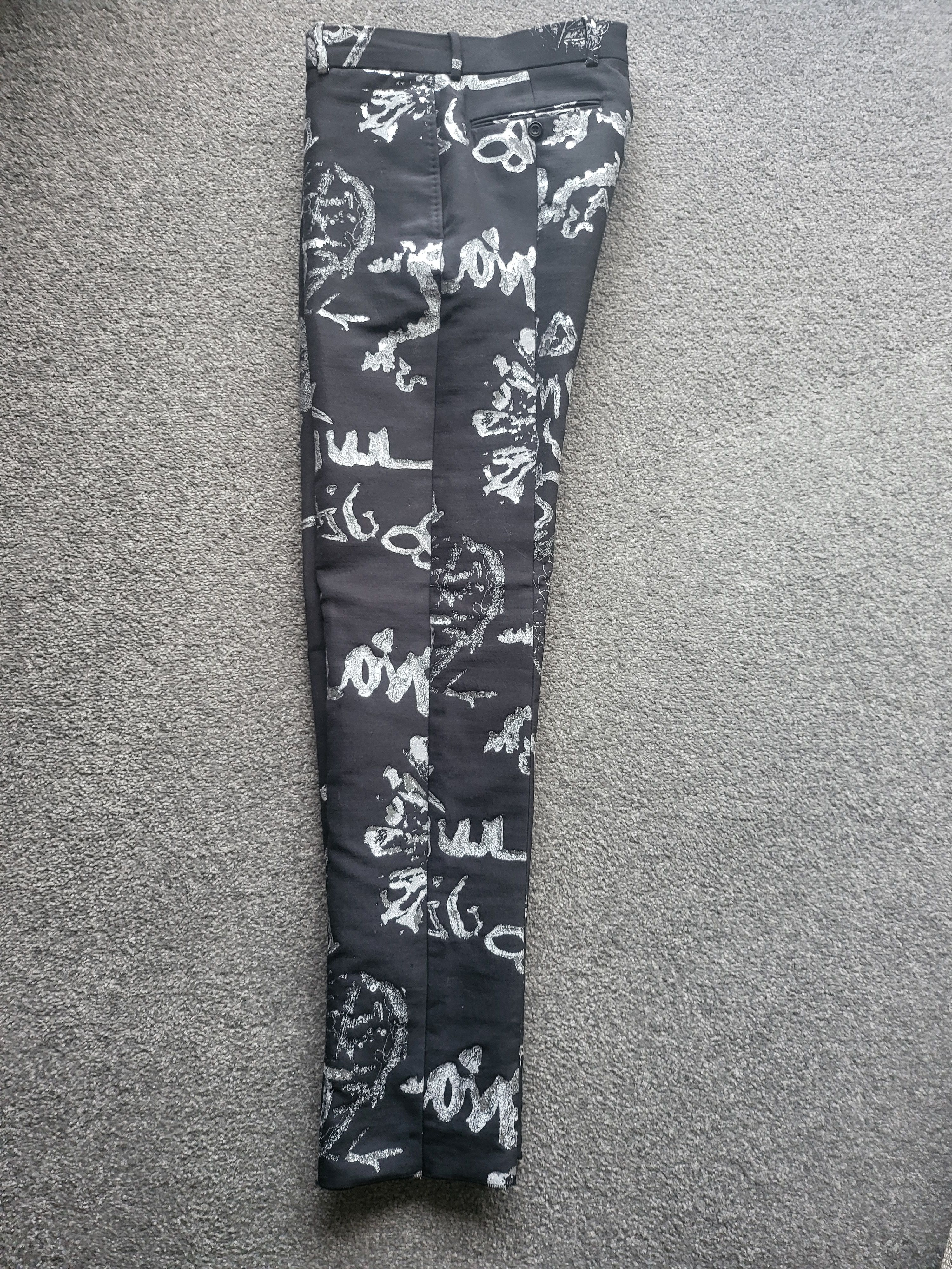 Alexander McQueen Alexander McQueen Mens Graffiti Pants Size US 32 / EU 48 - 1 Thumbnail