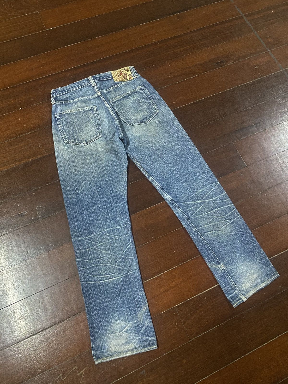 Sugar Cane Rare vintage SUGAR CANE OKINAWA JEAN distressed rework boro Size US 31 - 11 Thumbnail